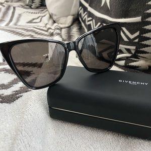 Givenchy Cat Eye Sunglasses Gold Accents